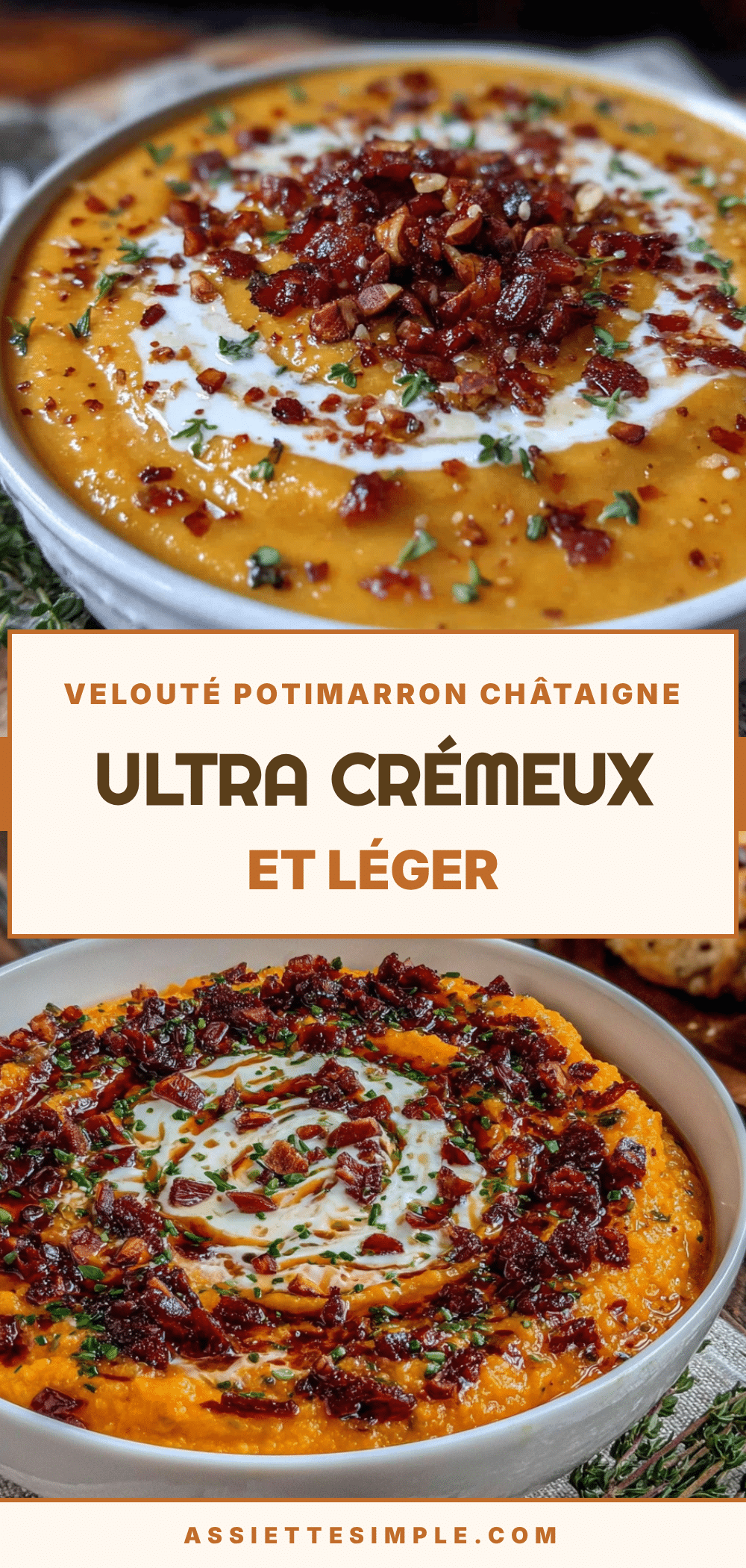 velouté potimarron châtaigne recipe