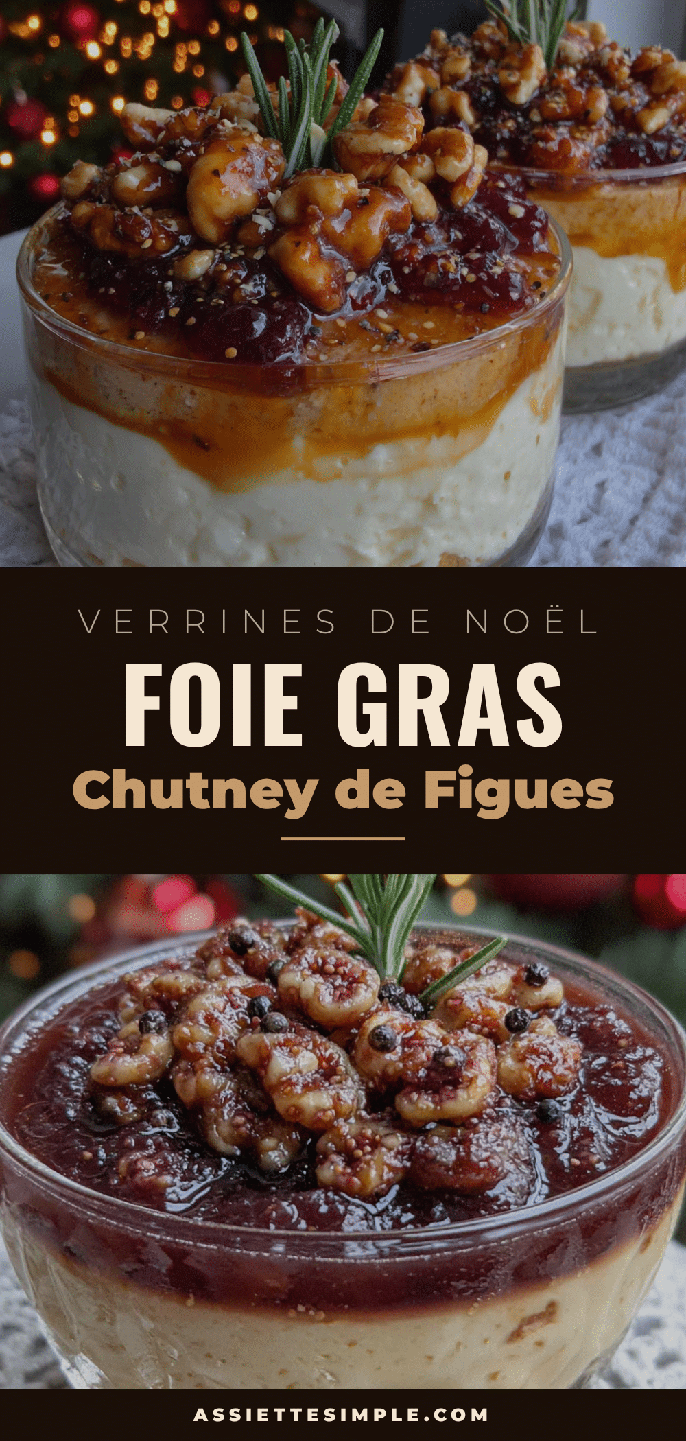 verrines de Noël au foie gras recipe